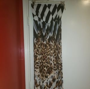 Women Tube Top Maxi Dress